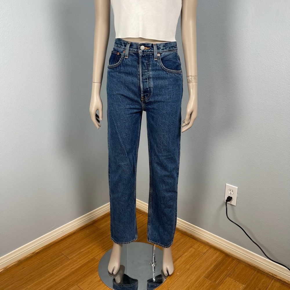 Etica Women's Straight Leg Jeans - Blue size 24